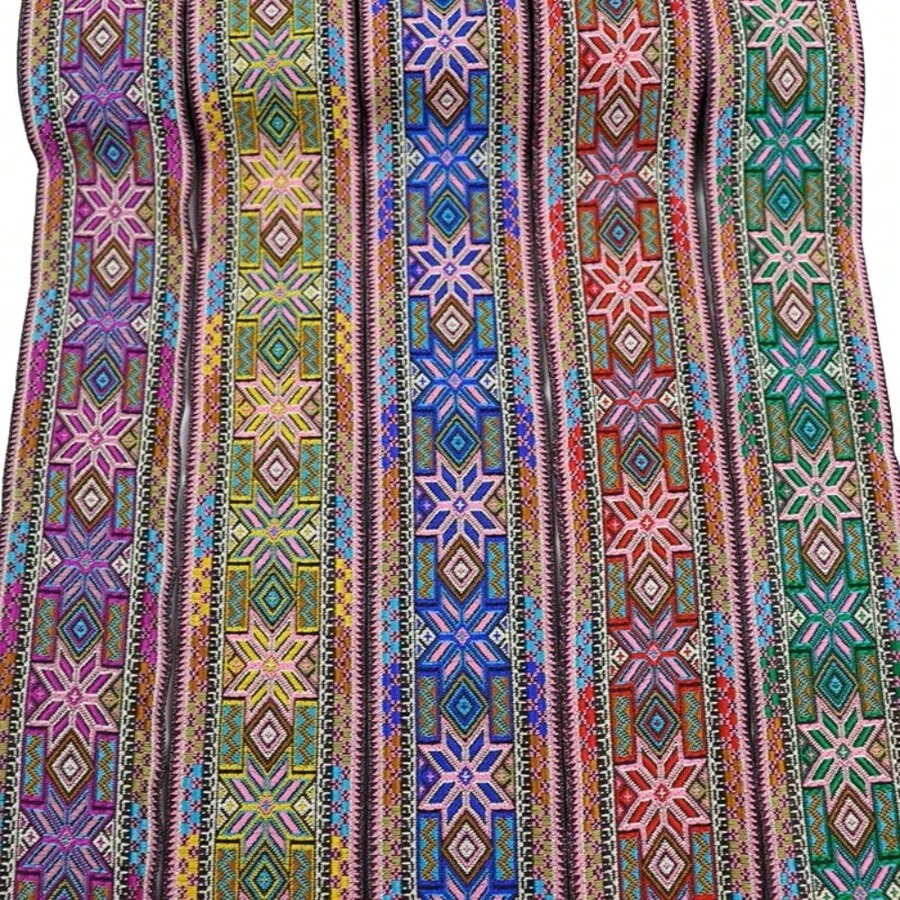5cm Jacquard Ribbon Vintage Lace Trim Garment Bag Curtain Accessories Embroidered DIY Sewing Fabric