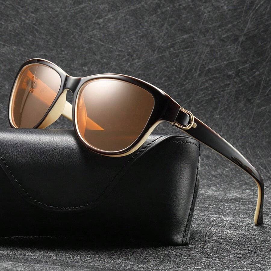 Lunettes modes polarisées œil de chat pour femme, marque de luxe, élégantes, pour la conduite, l'été, la plage et les voyages