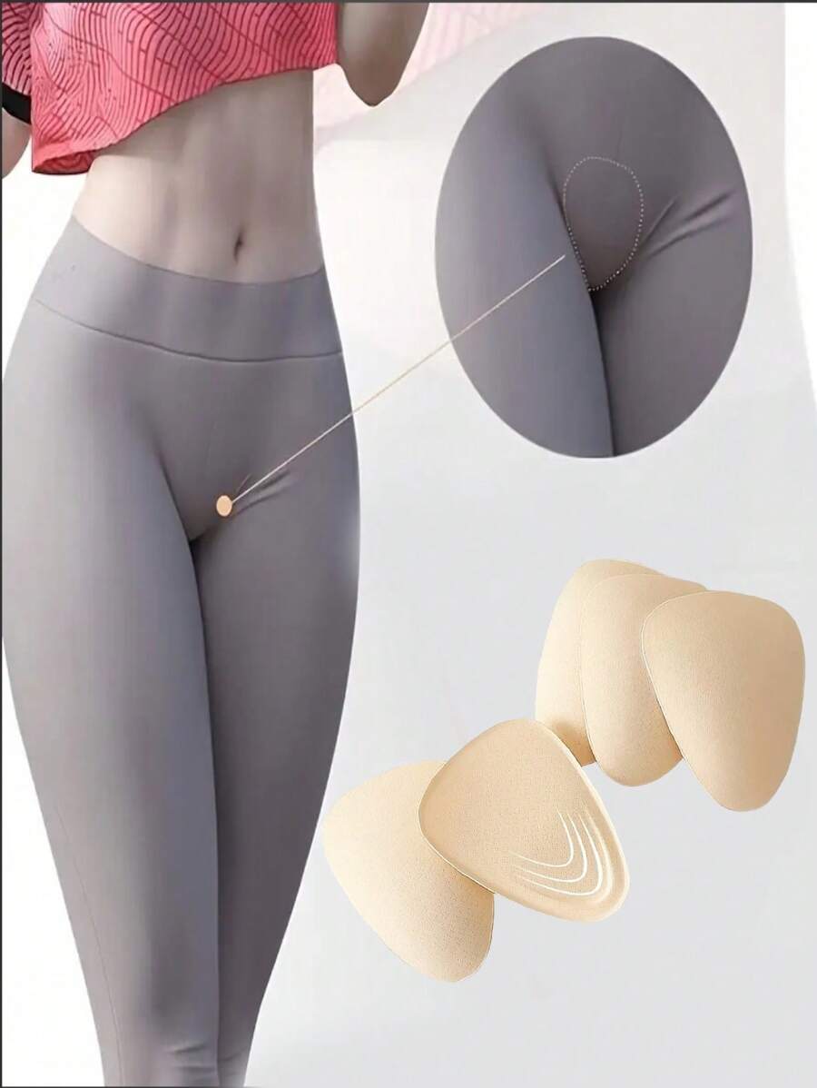 1/2/5 Peças Modelador de Maiô Bikini Feminino - Respirável em Náilon, Forro de Maiô Bikini Confortável e Sem Costura de Cobertura Total, Elimina Linhas Constrangedoras e Acolchoamento Frontal, Calcinha de Yoga com Pad Antideslizante, Ajuda Efetivamente a Evitar Exposição e Proteger suas Partes Íntimas!