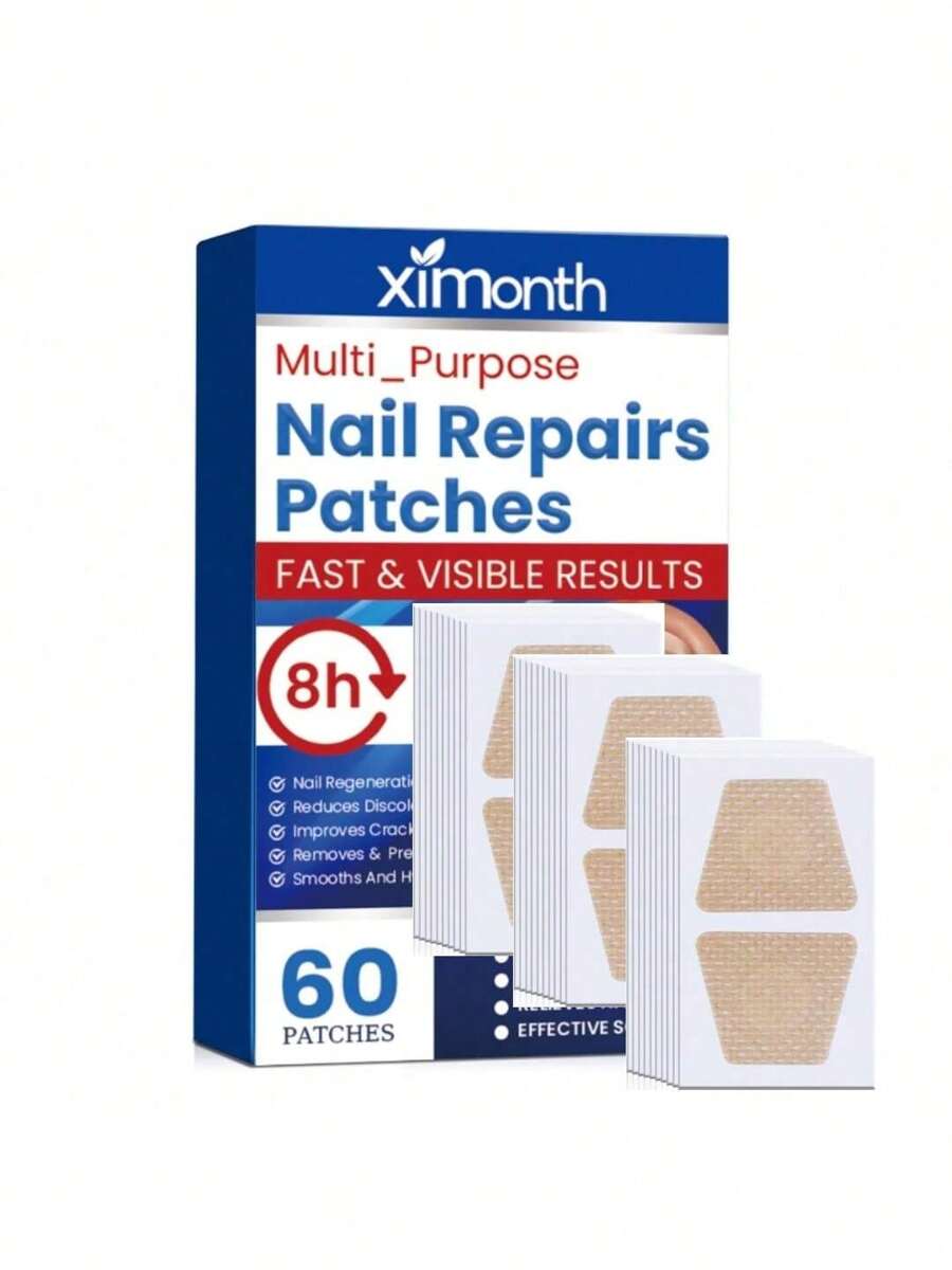 60 Peças Remendos para Unhas de Dedos do Pé, Remendos de Reparo Extra Forte para Unhas dos Dedos, Não Irritantes e Respiráveis