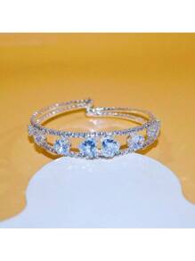 Coeur Zircone Argent