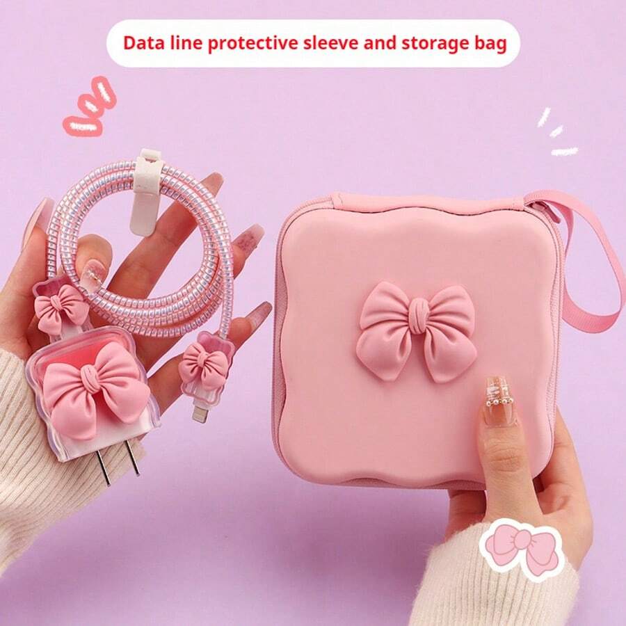 Data Cable Organizer, Hard Drive, Mobile Phone Charger, Charging Cable Compact Coin Purse