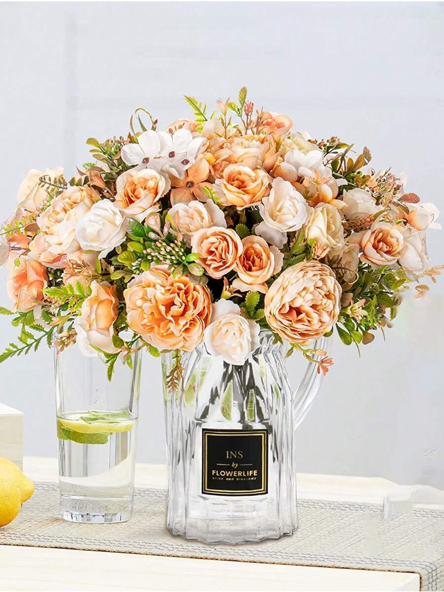 1/3PCS Artificial Flowers-Silk Peony, Fake Plants, Home, Dining Room, Living Room, Outdoor Garden Decoration,Mother's Day Gifts, Birthday Bifts, Graduation Season Gifts,Wedding Season, The Art Of Inserting Flowers, Photography Props, Autumn, Spring, Vase, Flower Wall, Flower Wreath, Bridal Bouquet, Wedding Decoration, DIY Flower Wreath Materials, Birthday Party Decoration Materials, Home Decoration Accessories, Valentine's Day.