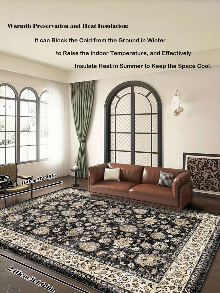 1 PC 1000g Per Square Meter Made Of 100% Yunjin Velvet It Is A Newly Upgraded Material Carpet Floor Mat It Is Thickened And Soft With Sound Insulation Function It Has Good Heat Preservation Effect Keeping Warm In Winter And Cool In Fall Decor