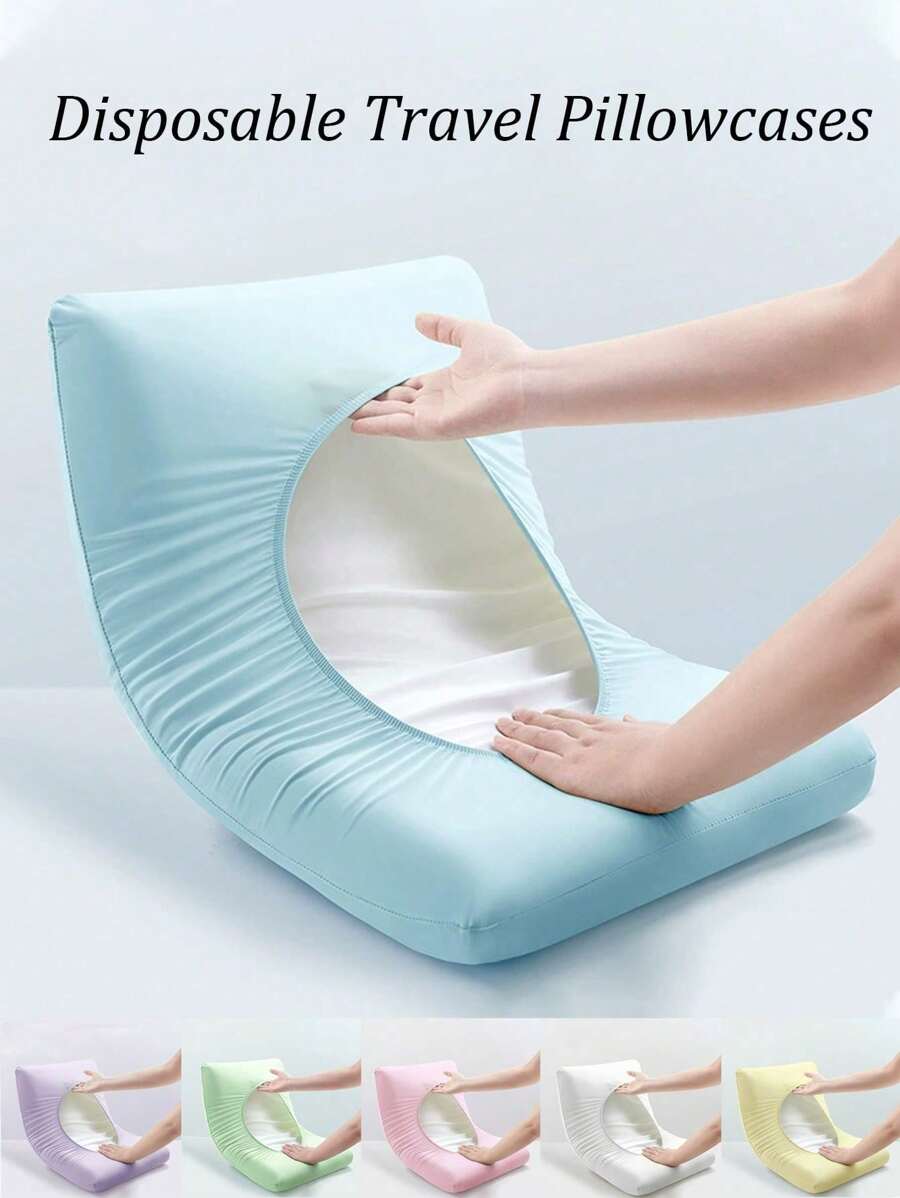 2/4/6/8/10 Piezas Fundas de almohada elásticas desechables, Fundas de almohada desechables suaves para viajes, Dormitorio de hotel, Salón de belleza, Tela no tejida, a prueba de suciedad y transpirable Fundas de almohada de hotel para viajes (sin núcleo de almohada) Artículos esenciales para viajes Útiles escolares Vacaciones Camping Artículos esenciales para vacaciones Accesorios de vacaciones
