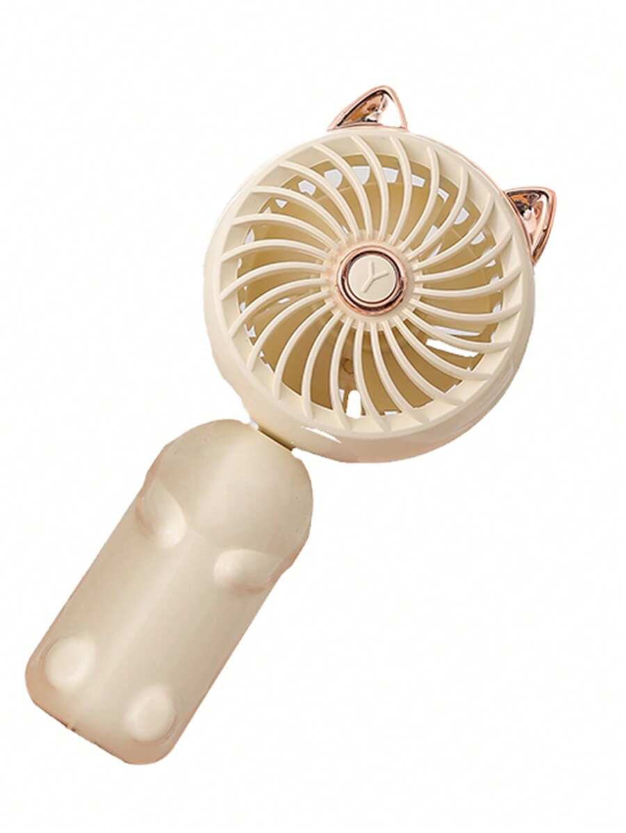 Ventilador portátil de mano, bonito ventilador eléctrico personal pequeño para niñas, mujeres y niños, ideal para vacaciones de verano y viajes.