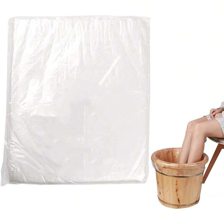 80/160/400 piezas Bolsas para baños de pies, Forro desechable para tina de pies portátil, Bolsas para spa de pedicura, Forros desechables para pedicura para uso doméstico y de hotel, Herramientas para el cuidado de los pies, Accesorios para baños y spas de pies, Bolsas para remojar los pies para viajar