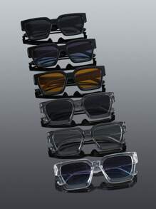 6 pièces noir gris bleu orange
