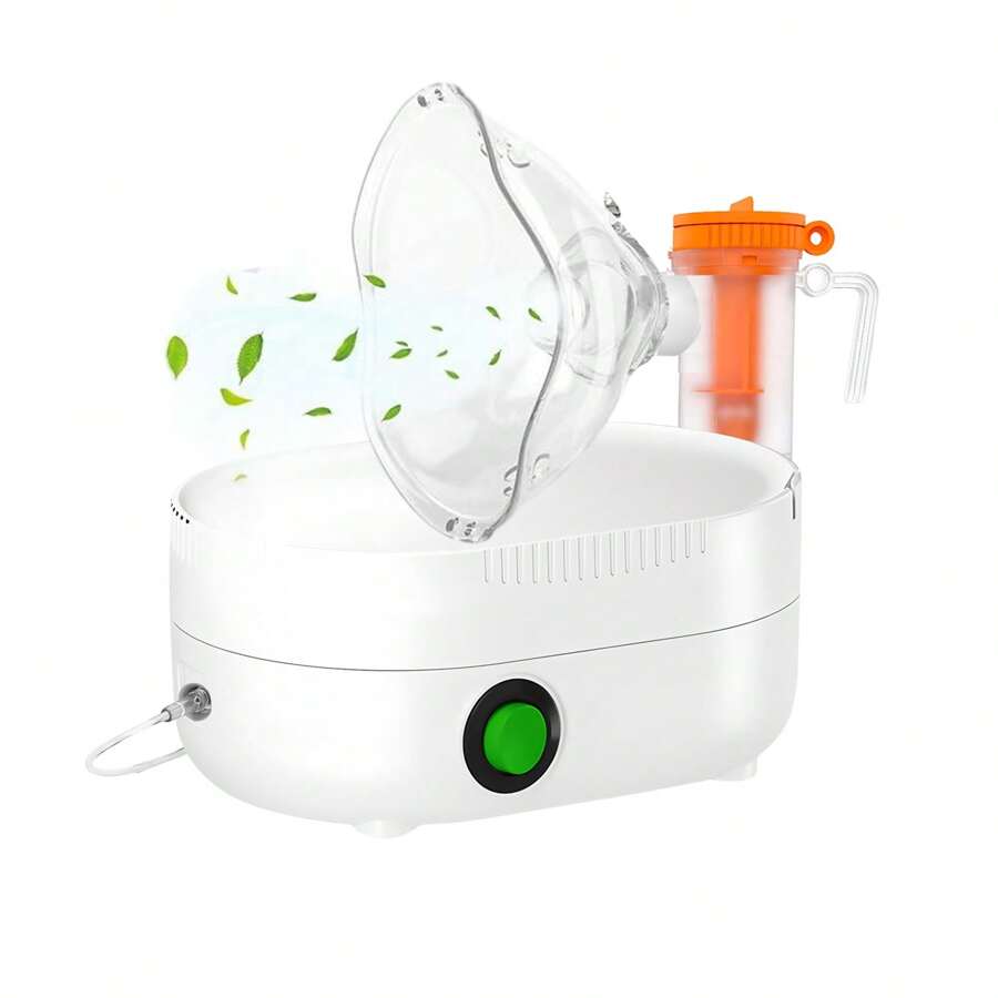 Nebulizer, Portable Nebulizer, Nebulizer Machine For Adults And Kids,For Breathing Problems, Nebulizer Masks And Adjustable Nebulization Rate Mesh Nebulizer With USB Power Cord, Facial Hydration (No Include Battery)