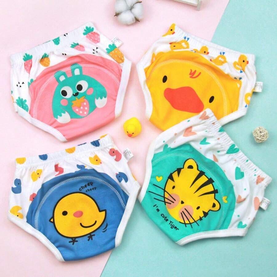 Couches-culottes d'apprentissage pour bébé, sac à langer en coton pour enfants, fuites latérales, couches-culottes lavables pour bébés, printemps et été