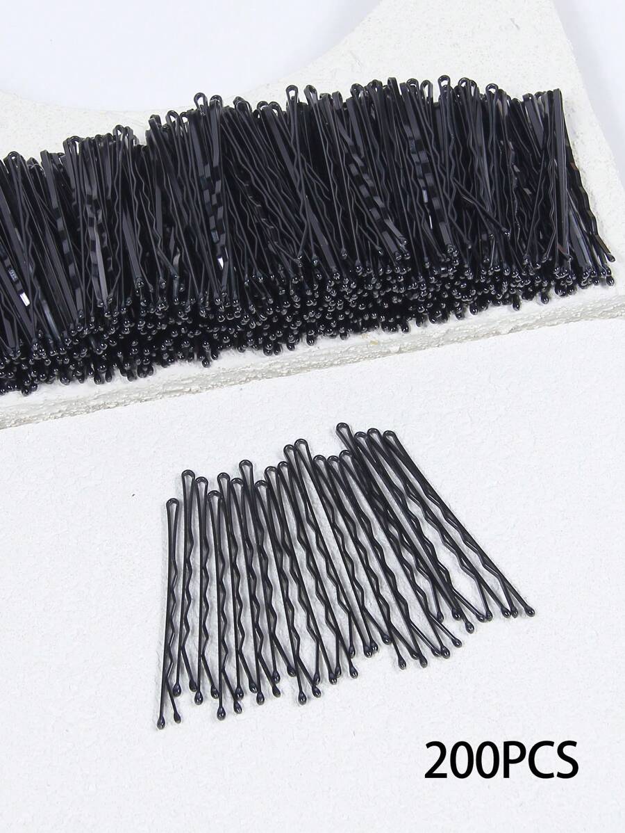 200/150/100/50 pièces de pinces à cheveux noires minimalistes de 5 cm pour femmes, conviennent aux femmes, filles et enfants. Accessoires pour cheveux noirs, petites pinces noires, serre-têtes, épingles à cheveux, pinces anti-frisottis, pinces à cheveux ondulés, pinces de fixation pour cheveux de femmes.