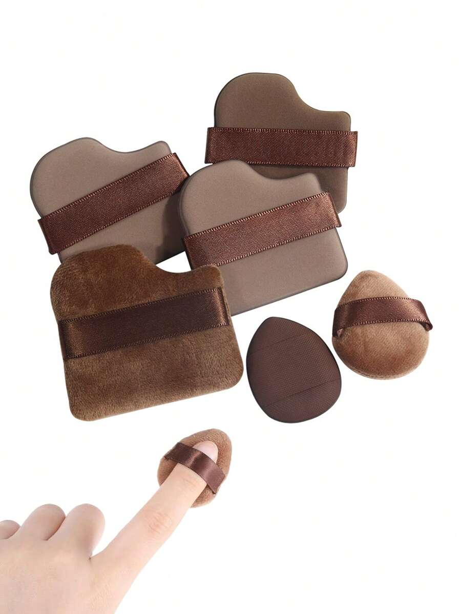 4pcs Makeup Sponge Set, Including Foundation Sponge, Air Cushion Puff, Mini Makeup Sponge. Suitable For Powder, BB Cream, Foundation, Blush, Sunscreen, Etc.