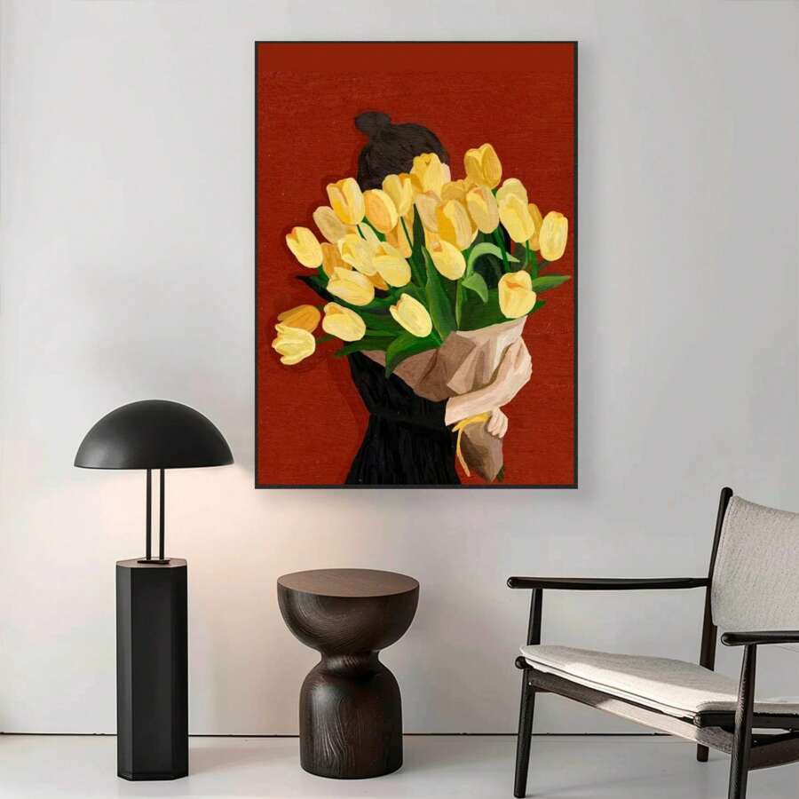Canvas Poster Bedroom Decor Landscape Office Valentine's Day Birthday Gift Frameless Style Bathroom Decor