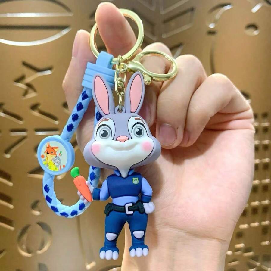 Sanrio Creative Cartoon Crazy Animal Keychain Pendant Doll Car Bag Backpack Hangerschool Supplies,Back To School