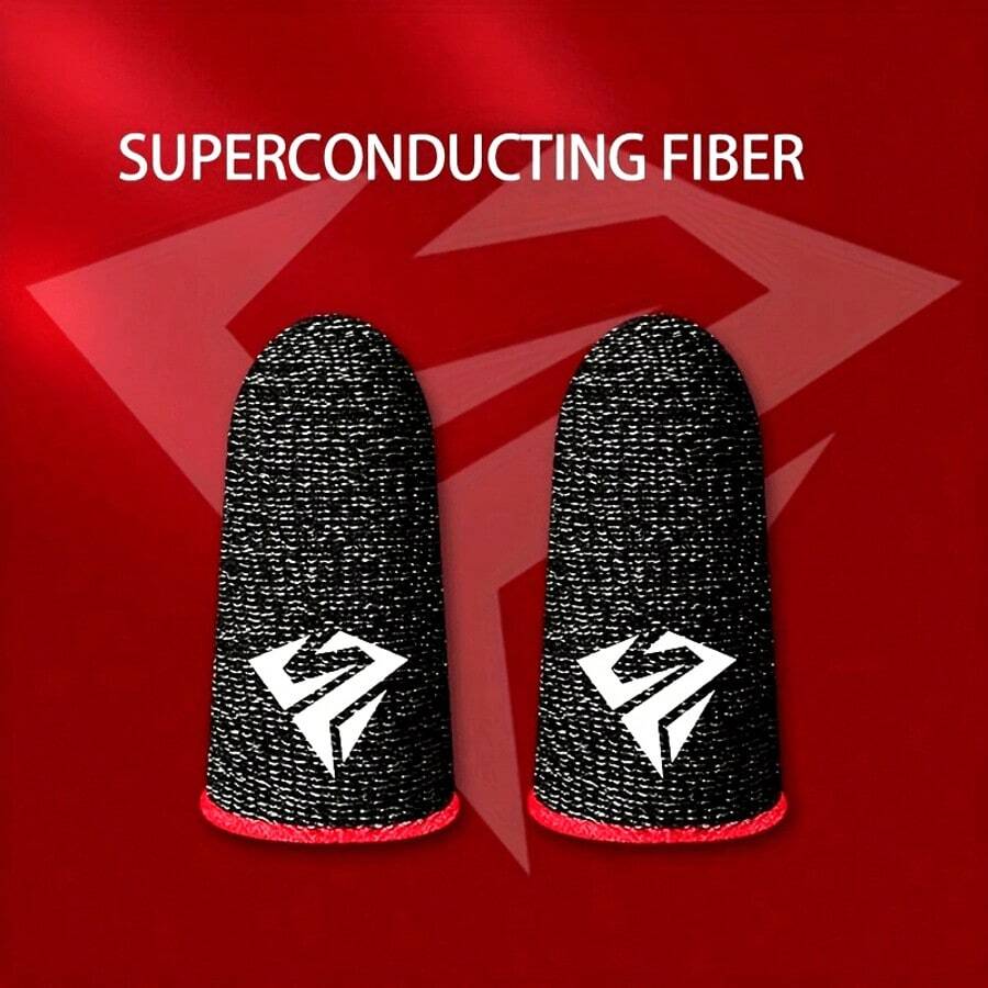 Pair With Box Finger Sleeve Game, Player Thumb Sleeve Finger Gloves Mobile Game Accessories Anti-Sweat Breathable Seamless Touch Screen Anti-Sweat Exquisite Cartoon Pattern Finger Sleeve Comfortably And Precisely Enhance Your Gaming Experience