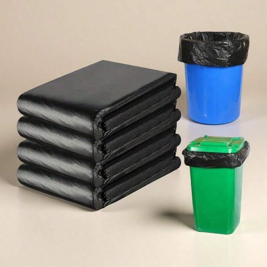10/30pcs, Disposable Heavy Duty Garbage Bag, Large Garbage Bags, Thickened Plastic Trash Bags, Industrial Garbage Bags, Garden Leaf Bag, Heavy Duty Trash Bag, For Home Garden Commercial, Cleaning Supplies, Back To School Supplies