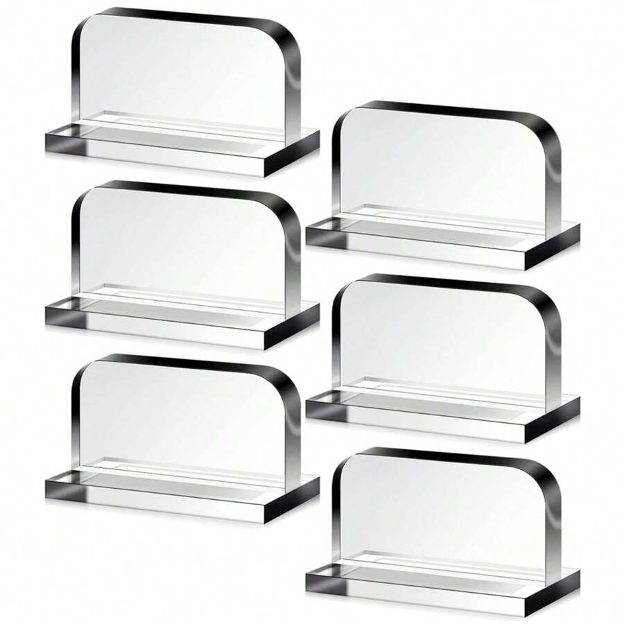 6pcs Acrylic Fish Tank Cover Handle, Aquarium Lid Knob With Adhesive, Replaceable Tank Cover Handles