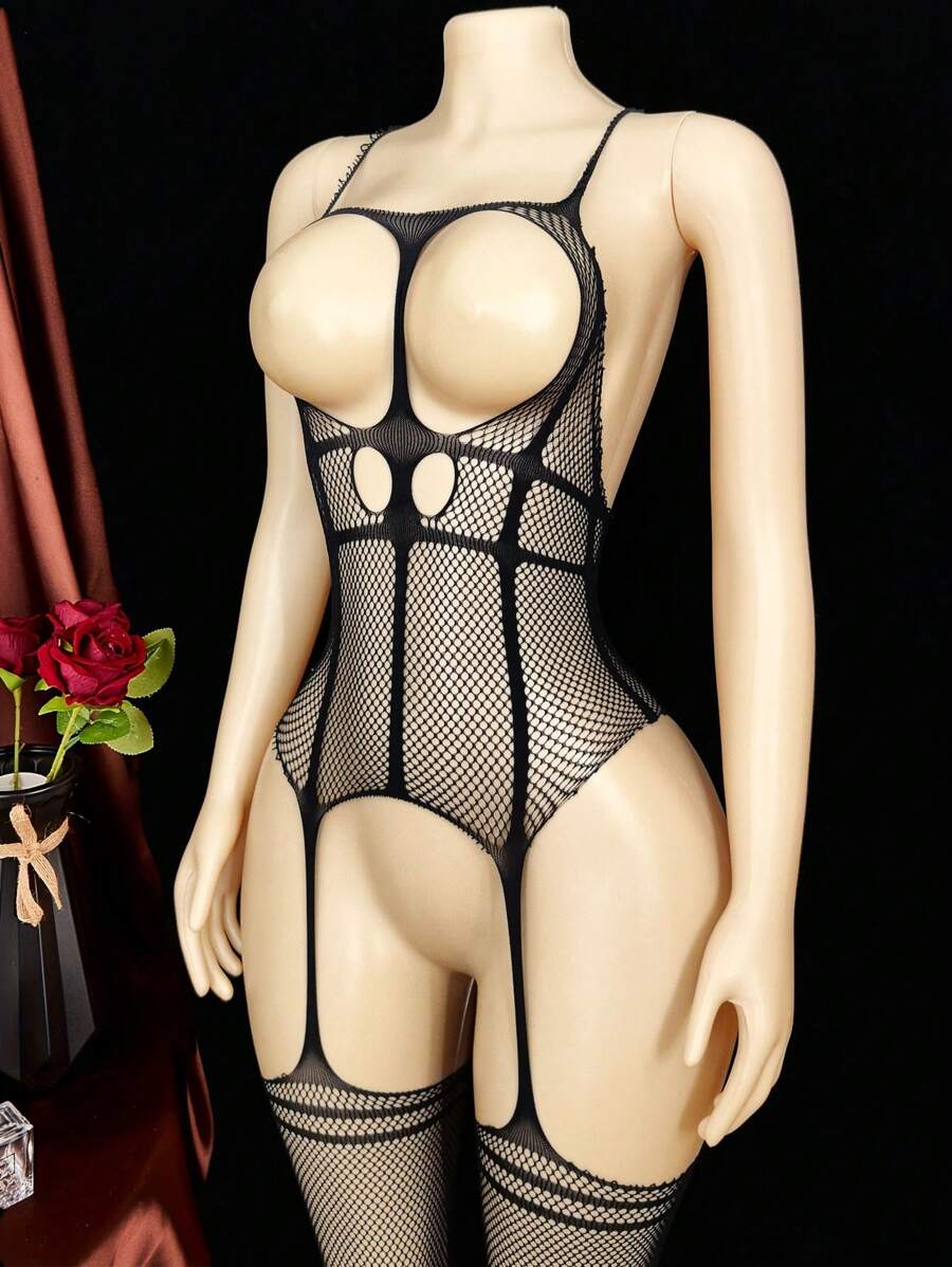 Sexy Lingerie For Women,Sexy Women'S Lingerie - Women'S Novelty Clothing See-Through Fishnet Tights, Open-Chested Feminine Jumpsuits, Open Fishnet Stockings Body Stockings, Women'S Sexy Lingerie, Suitable For Valentine'S Day Gifts/Anniversary Gifts/Confident Night