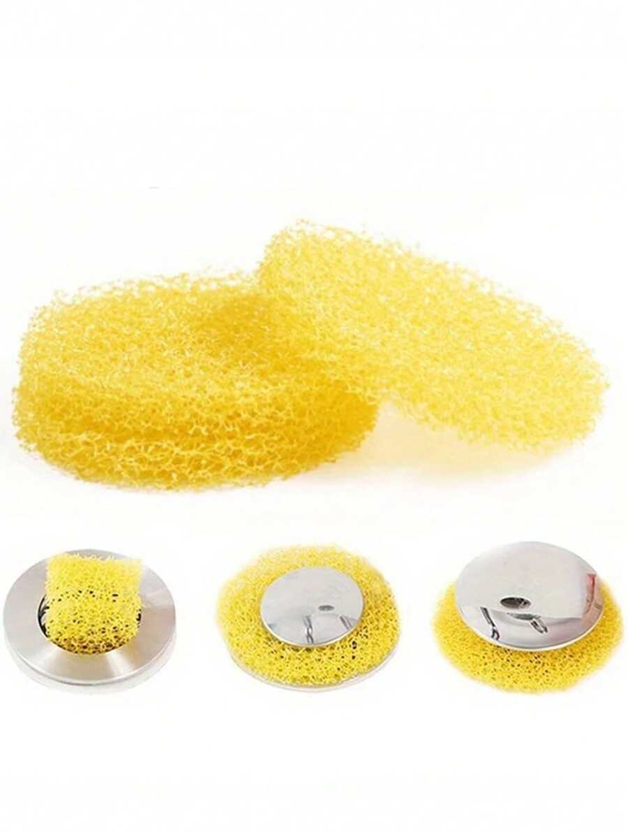 24pcs Kitchen & Bathroom Sink Hair Catcher Sponges, Drain Filter Cotton, Hair Stopper For Bathtub, Washbasin, Easy Installation And Cleaning, Effective Drainage, Minimalist Design, Suitable For Bathroom, Sink, Shower Drain, Tub & Shower