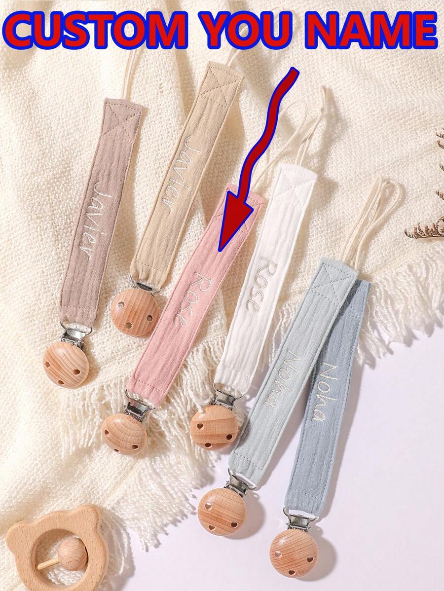 1 pieza Clip personalizado para chupete de bebé con estampado de lunares lindos, patrones personalizados para niños y niñas, clip para chupete universal personalizado adecuado para Halloween, bautizo, Acción de Gracias, regalos de Navidad, decoraciones familiares de baby shower, multifuncional, ornamental, con letra, elegante, moderno, colorido, lindo, adorable, casual, personalizado, único, regalo ideal para él, regalo ideal para ella