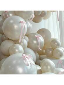 White + Pink Bow