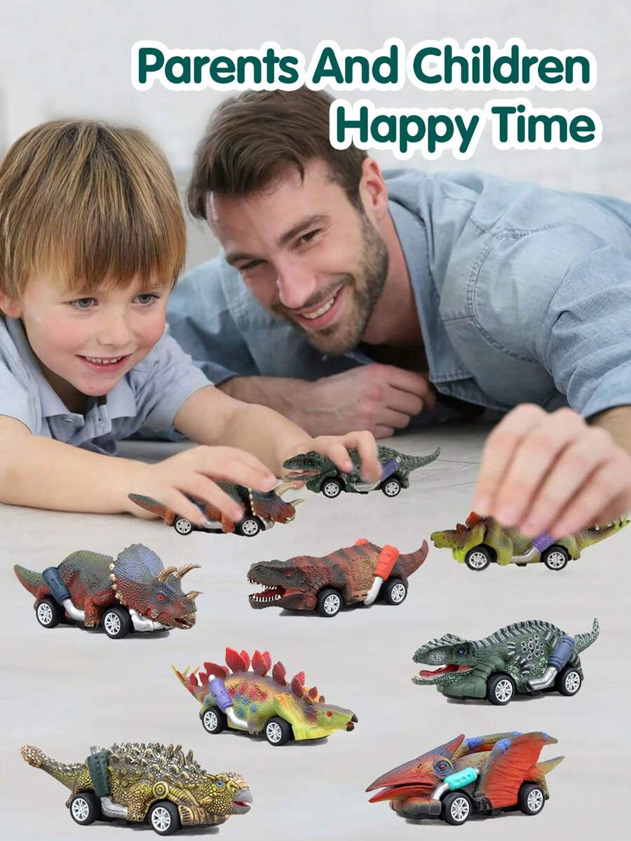 Dinosaur Toys,Boys And Girls Dinosaur Car Toys. Pull Back Car.Jurassic Tyrannosaurus,Stegosaurus,Pterosaur,Ankylosaur,Velociraptor,Triceratops, Dinosaur Games.Simulation Model Toys, Animal Toys Suitable For Indoor And Outdoor,It Is The Best Gift For Children At Christmas, Halloween, Birthdays And Other Holidays,Back To School