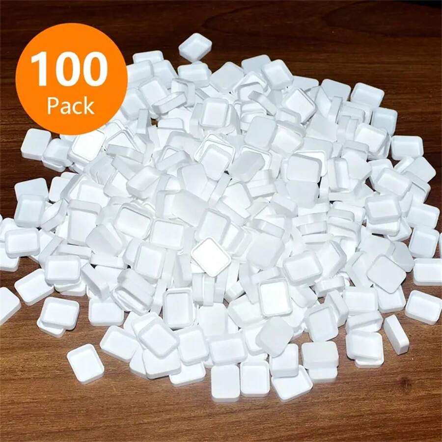 10/20/30/50pcs 0.24oz(7.2ml) Watercolor Half Pans, White Plastic, Empty Watercolor Paint Pans, Travel Tins, Paint Case, ABS Resin, For Watercolor Acrylics Palette, Art Supplies, Crafts, Sewing Accessories,Back To School,School Supplies