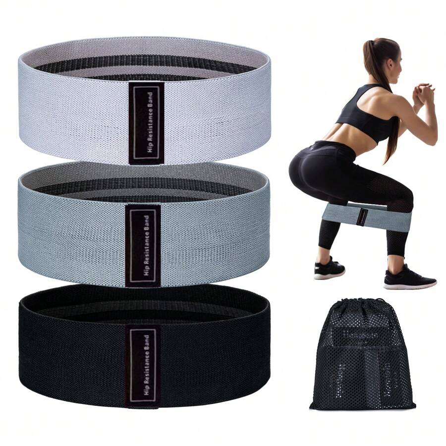 Faixa de Resistência para Exercícios, Faixa de Exercícios Nível 3, Conjunto de Faixa de Fitness Masculina e Feminina, Faixa para Quadril e Perna, Adequado para Fitness Familiar, Academia, Yoga, Pilates, Esporte, Academia, Exercícios em Casa, Tira de Academia, Faixas de Resistência