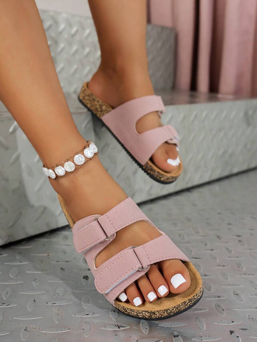 Sandali con cinturino regolabile - Tecnologia CloudSoft, ciabatte da spiaggia per piscina/casa/passeggiate all'aperto, MagicTec a vestibilità elastica - scarpe estive traspiranti con supporto per l'arco plantare