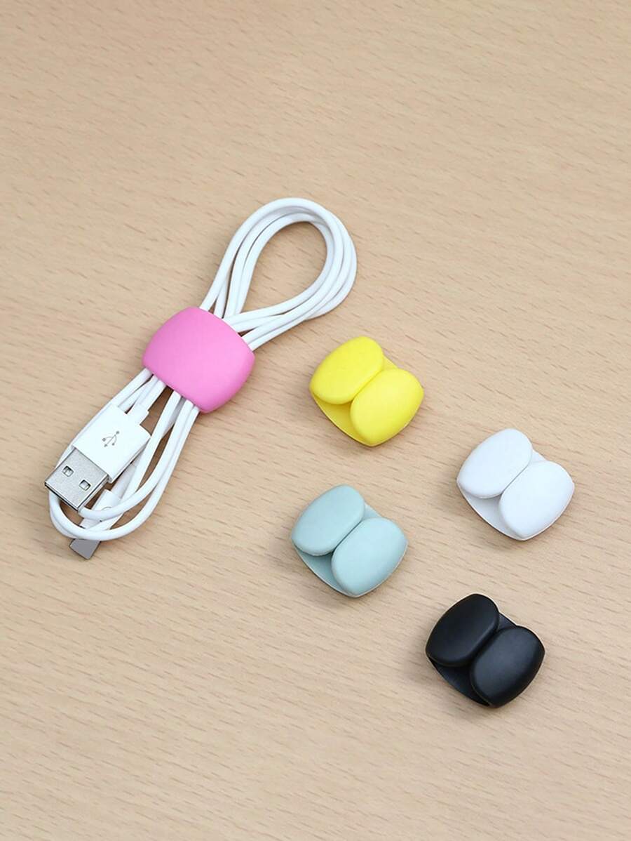 5pcs Travel Cable Organizer Clips, Minimalist Multi-Function Cord Winder Holder