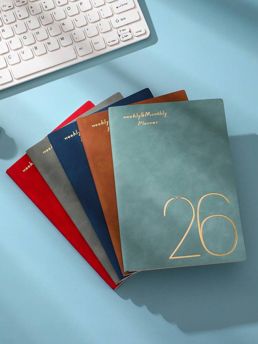 1 Pc 2026 English Planner Without Pen, Suitable For Office School Supplies, Back To School