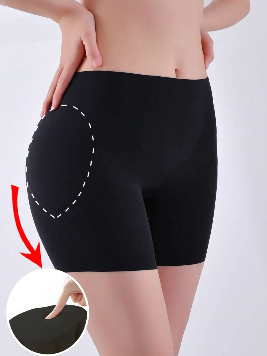 Shorts modeladores femininos sem costura com espuma para levantar o quadril e o bumbum e almofada de esponja removível