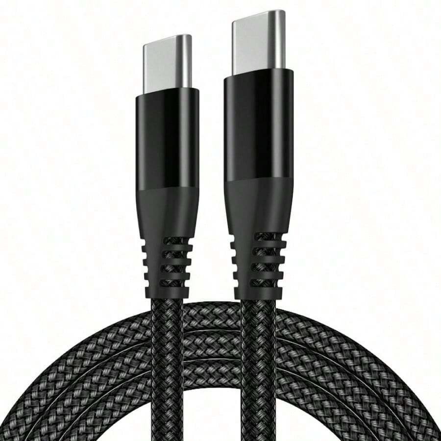 USB-A auf USB-C Kabel, Typ-C 60W Superschnell-Ladekabel, USB-C Nylongeflecht-Ladekabel kompatibel mit Apple 16 15/Plus/Pro/Pro Max, Galaxy S25 S24 S23 S22 S21 S20, Schnell-Ladekabel 60W USB-C auf USB-C kompatibel mit iPhone 16, 16 Pro Max, 15, 15 Plus, 15 Pro, 15 Pro Max, kompatibel mit Redmi, kompatibel mit OnePlus
