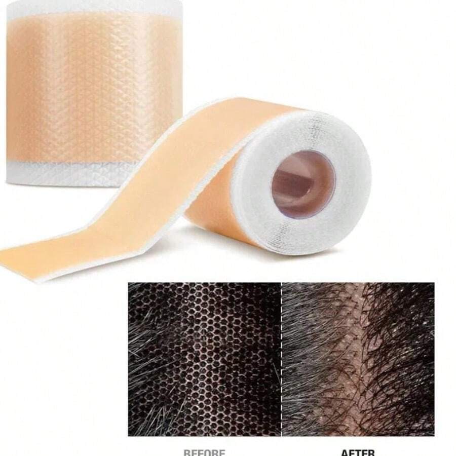 Wig Tape, Lace Wig, Mesh Silicone Wig Tape, Wig Repair Breathable Adhesive, Wig Tape Anti-Slip Silicone Scar Wig Adhesive