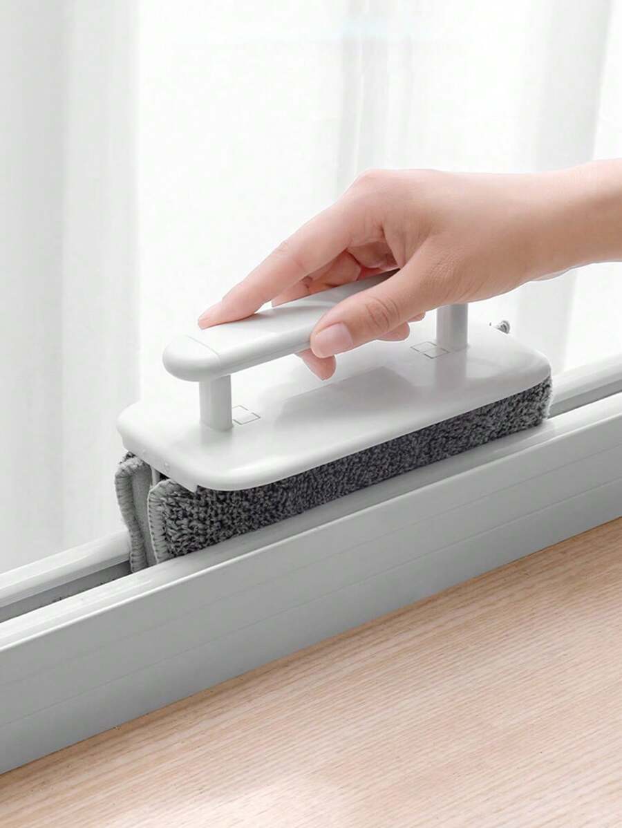 1 pièce Brosse de nettoyage des rainures de fenêtre amovible, brosse pour fissures pour nettoyer les rebords de fenêtre, les coins et les bords des portes