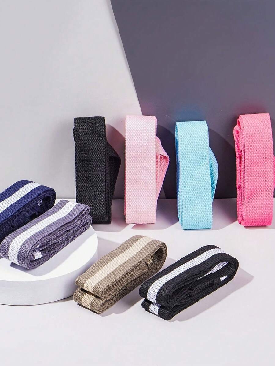 1pc 150*3.8cm Yoga Mat Strap, Available In Pink, Burgundy, Black, Orange, Army Green, Dark Purple, Adjustable Strap, Sports Mat Storage, Colorful Binding Strap, Storage Strap, Rope Yoga Stretching Strap, Portable Yoga Shoulder Strap, Fitness Workout, Shaping, Holiday Gift