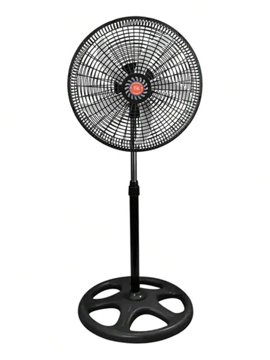 Ventilador De Pedestal | 18 Pulgadas | 70 W | 3 Velocidades | 5 Aspas Aerodinamicas | Amplia Oscilacion |plateado|