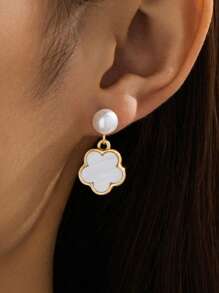 White Clover Earrings