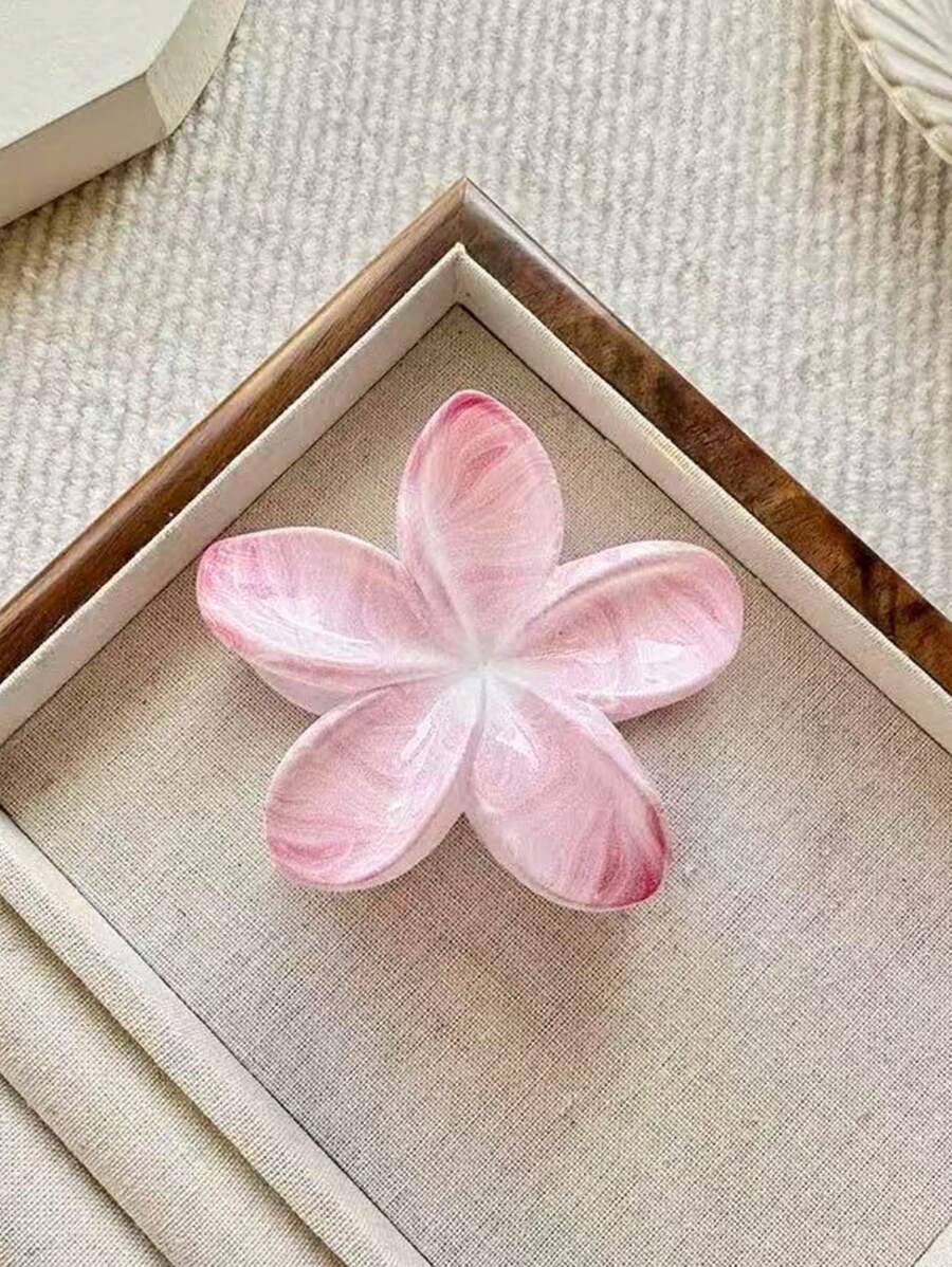 1 Stück elegante Damen Haarspange mit Lilien Blumen Muster, geeignet als tägliches Haaraccessoire, Haarclips, Haarklammern, Haargreifer, Strandaccessoires