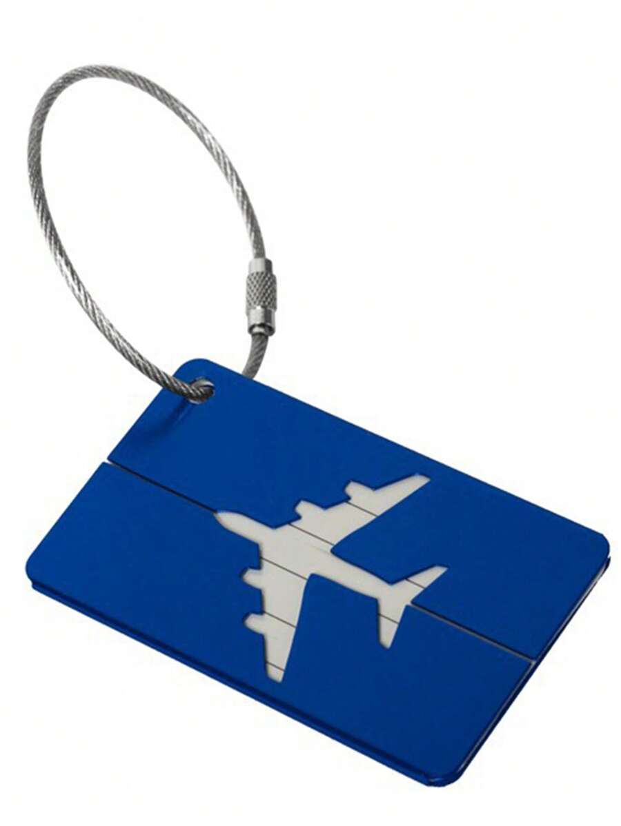 1Pc Card Set Boarding Pass Luggage Airplane Check In Metal Art Safety Bag Decoration Commemorative Travel Colleagues Friends Cute Patterns Smooth