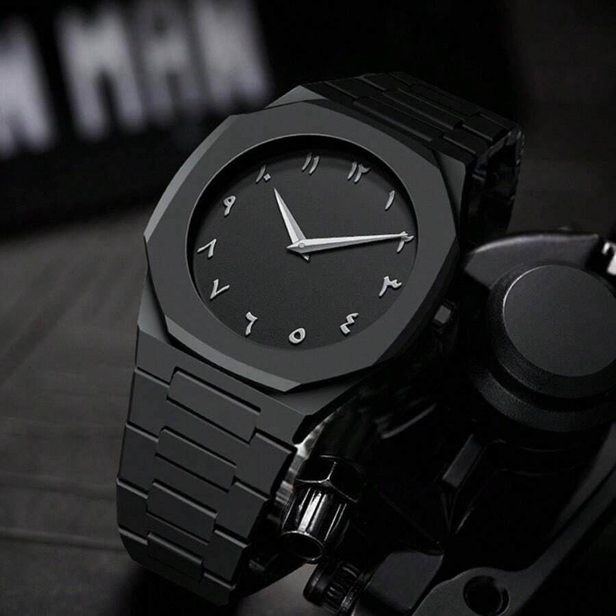 BaGoLee 1pc Men's Quartz Wrist Watch, Polycarbonate Material, Water-Resistant, Fashion Business Watch Suitable For All Occasions, Looks Great On Any Man