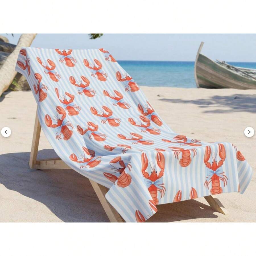 Marine Style Seashell Starfish Beach Towel, Anti-Sand Soft Large Beach Towel, Bath Towel, Bachelorette Beach Towel Party Gift, Shawl For Women, Print Quick-Dry Bath Towel, Super Absorbent Sports Towel, Portable Beach Towel, Gym Towel, Waterproof Anti-Dust, Beach Swim Bath Pool Camping Towel, Swimming Pool Towel, Bathroom Towel Summer Travel Vacation Beach Essentials