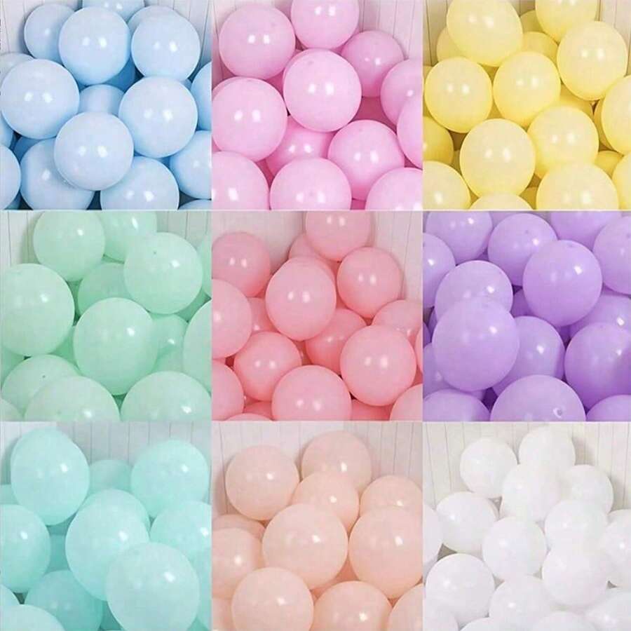 MZYI.LINGER 25 Stücke Macaron-Ballons aus weichen Süßigkeiten (5 Zoll), süße bunte Mini-Ballons, geeignet für Geburtstagsfeiern, Hochzeitsfeiern, Heimdekoration, Partyzubehör, Weihnachtsdekoration, Valentinstagsdekoration