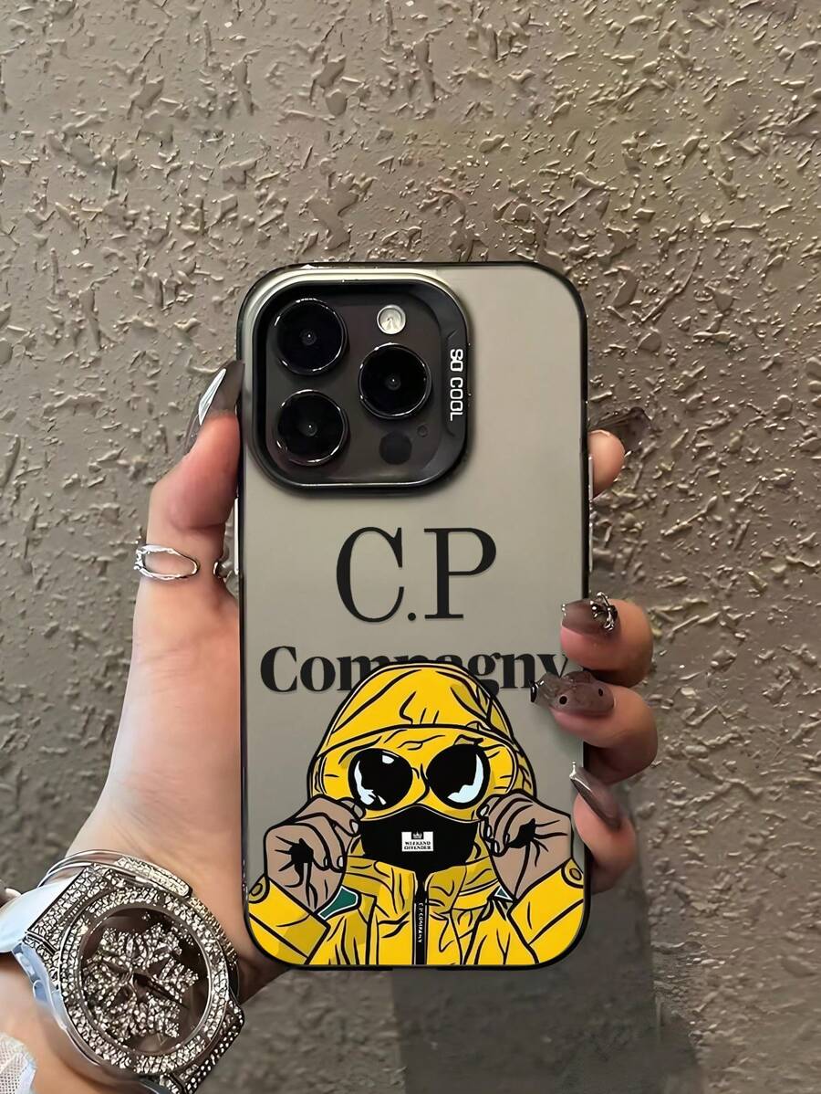 1 pièce Coque de téléphone à la mode et colorée avec imprimé lettres anglaises, compatible avec iPhone 16, 15, 14, 13, 12, 11 Pro Max, Mini, XR, XS, X, 7, 8 Plus, et Samsung/Redmi/OPPO/Vivo/Honor