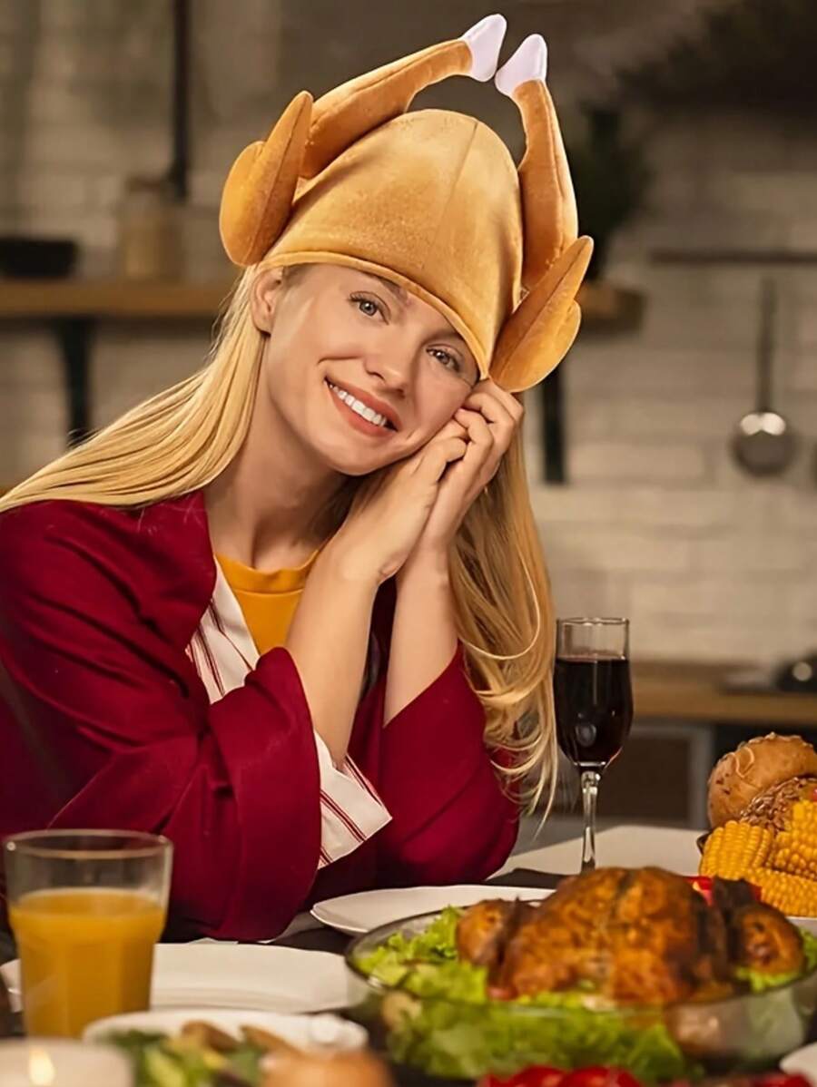 1 pezzo Cappello a forma di tacchino, elemento decorativo adatto per festival irlandesi, festival della birra, cappello da costume per vacanze