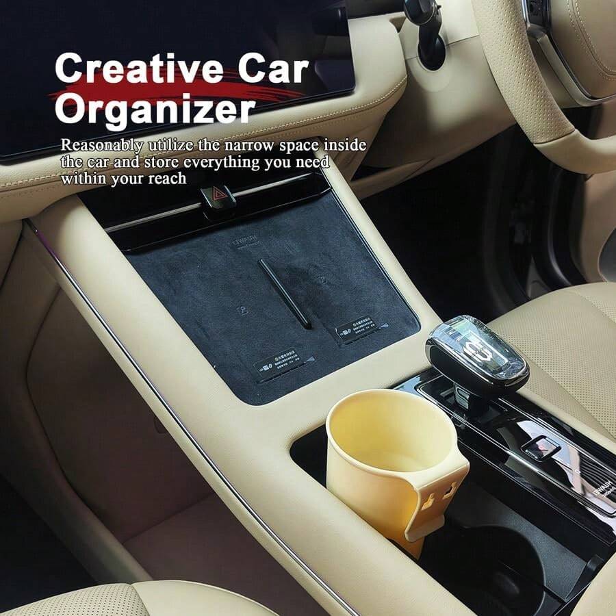1pc/2pcs Beige/Black/Brown/Random Color Car Trash Bin, Car Air Vent Cup Holder & Trash Can, Suitable For Sedan, Pickup, SUV, RV And Other Car Air Vent, Cup Holder Locations