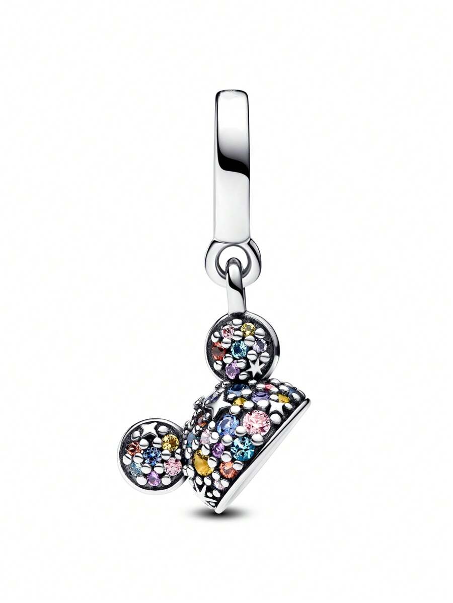 Disney 1 Piece Of 925 Sterling Silver Pendant Bead Necklace, Suitable For The Original DI.Y Bracelet, Women's Birthday Engagement Fashion Jewelry Gift Hot-Selling Style.