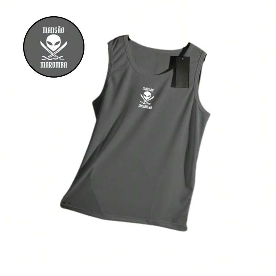 Regata Dry-Fit Masculina - Raposa 01- Academia Corrida Crossfit Skate Basquete