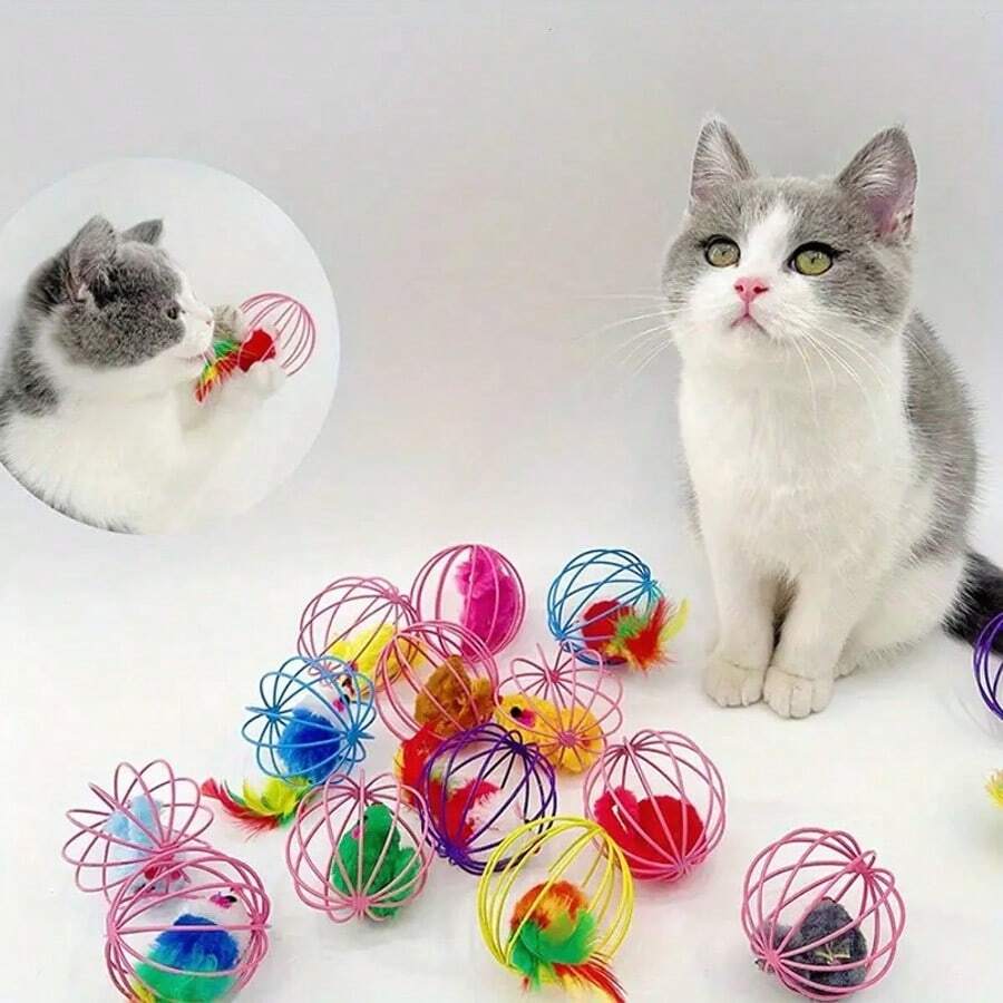 1 Piece Energetic Cat Toy Set - Interactive Mouse And Animal Toys With Roller Ball For Endless Entertainment, Keeping Your Feline Friend Engaged And Active, No Batteries Required