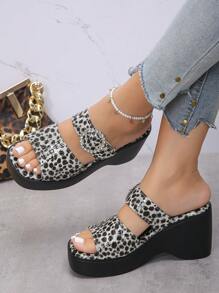Beige and Black Leopard Print